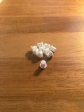 10 x M5 Drill Hole Cupboard Covers/Caps/Plugs WHITE