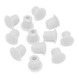 10 x M5 Drill Hole Cupboard Covers/Caps/Plugs WHITE