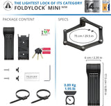 Foldylock Mini 75 Heavy Duty Anti-Theft Folding Bike Lock